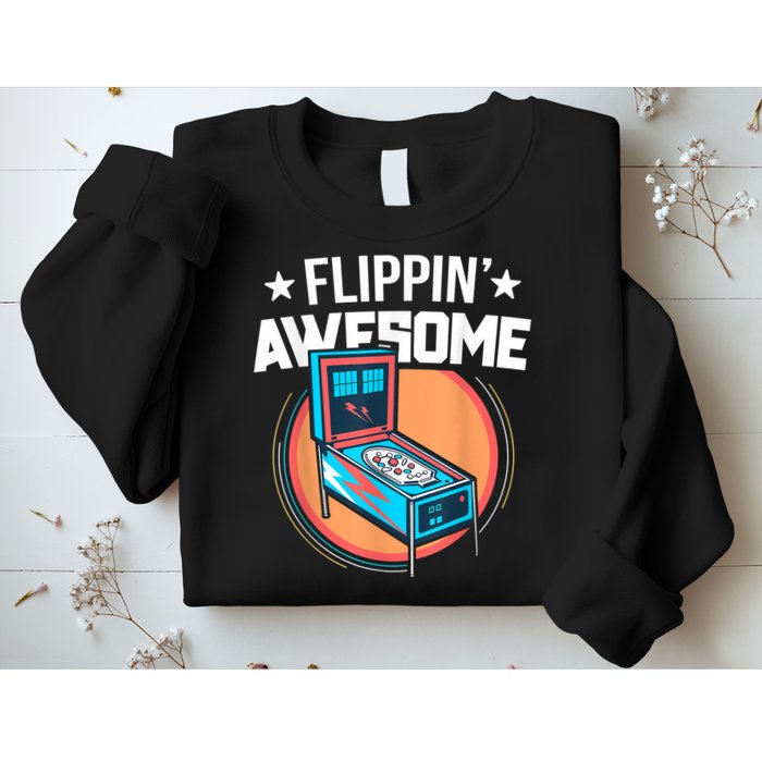 Pinball For Men Flippin' Awesome Flipping Arcade Sweatshirt