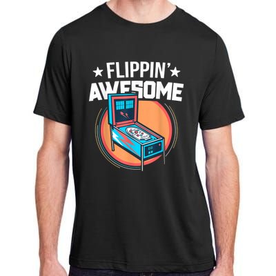 Pinball For Men Flippin' Awesome Flipping Arcade Adult ChromaSoft Performance T-Shirt