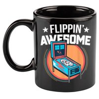 Pinball For Men Flippin' Awesome Flipping Arcade 11oz C Handle Ceramic Mug