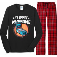 Pinball For Men Flippin' Awesome Flipping Arcade Long Sleeve Pajama Set