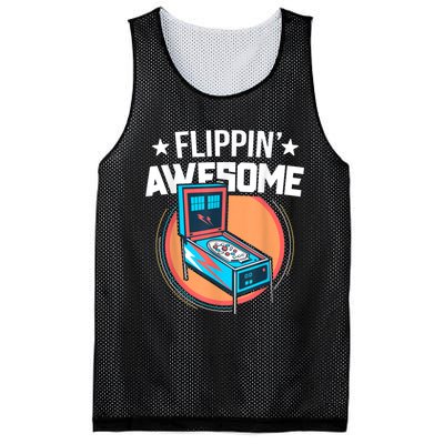 Pinball For Men Flippin' Awesome Flipping Arcade Mesh Reversible Basketball Jersey Tank