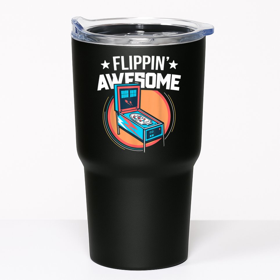 Pinball For Men Flippin' Awesome Flipping Arcade Tumbler