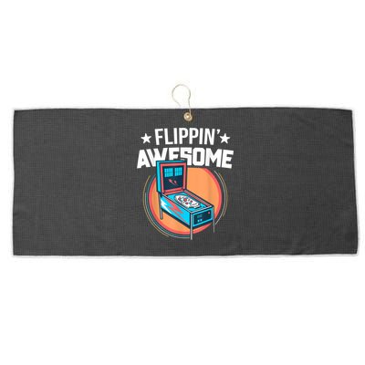 Pinball For Men Flippin' Awesome Flipping Arcade Large Microfiber Waffle Golf Towel