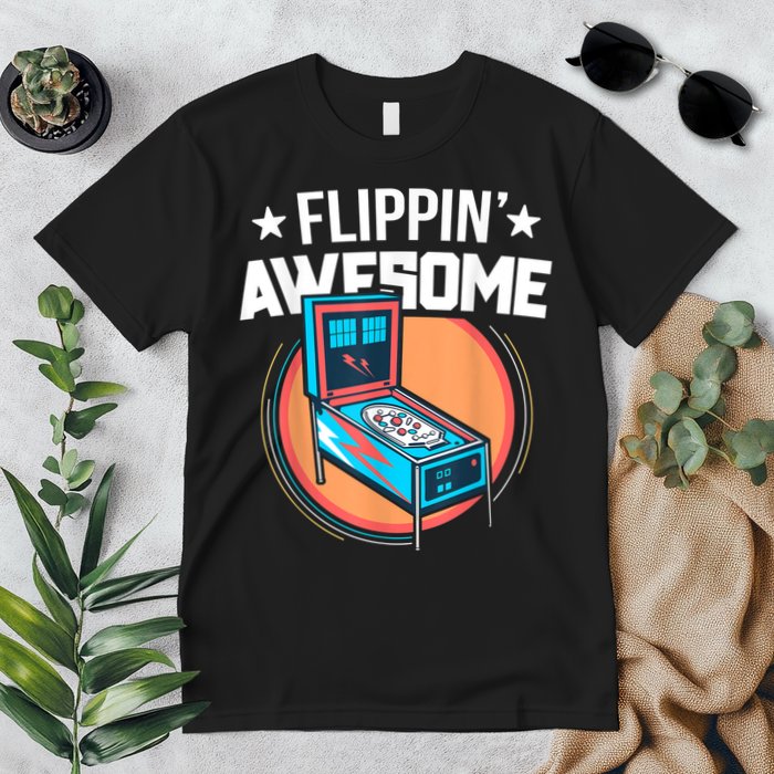 Pinball For Men Flippin' Awesome Flipping Arcade Premium T-Shirt
