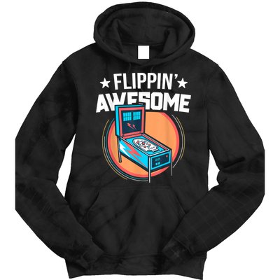 Pinball For Men Flippin' Awesome Flipping Arcade Tie Dye Hoodie