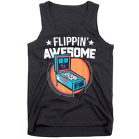 Pinball For Men Flippin' Awesome Flipping Arcade Tank Top