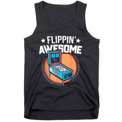 Pinball For Men Flippin' Awesome Flipping Arcade Tank Top