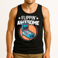 Pinball For Men Flippin' Awesome Flipping Arcade Tank Top