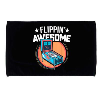 Pinball For Men Flippin' Awesome Flipping Arcade Microfiber Hand Towel