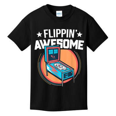 Pinball For Men Flippin' Awesome Flipping Arcade Kids T-Shirt