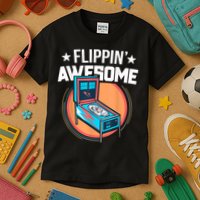 Pinball For Men Flippin' Awesome Flipping Arcade Kids T-Shirt