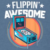 Pinball For Men Flippin' Awesome Flipping Arcade Garment-Dyed Sweatshirt