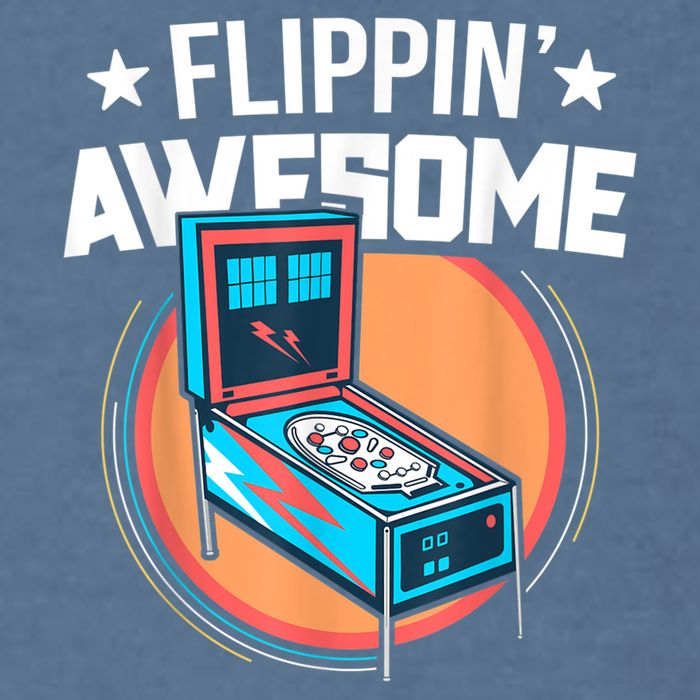 Pinball For Men Flippin' Awesome Flipping Arcade Garment-Dyed Sweatshirt