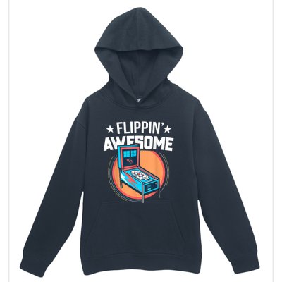 Pinball For Men Flippin' Awesome Flipping Arcade Urban Pullover Hoodie