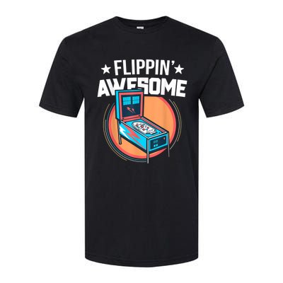 Pinball For Men Flippin' Awesome Flipping Arcade Softstyle CVC T-Shirt