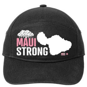 Pray For Maui Hawaii Strong Hawaii Fire Support 7-Panel Snapback Hat