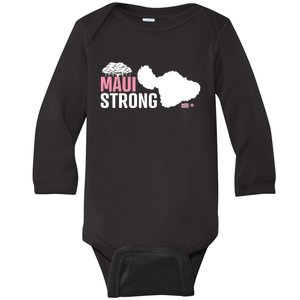 Pray For Maui Hawaii Strong Hawaii Fire Support Baby Long Sleeve Bodysuit