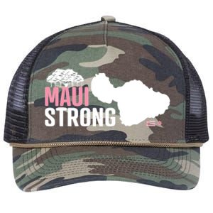 Pray For Maui Hawaii Strong Hawaii Fire Support Retro Rope Trucker Hat Cap