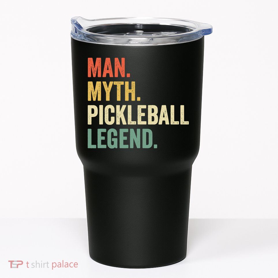 Pickleball Funny Man Myth Legend Father's Day Vintage Tumbler