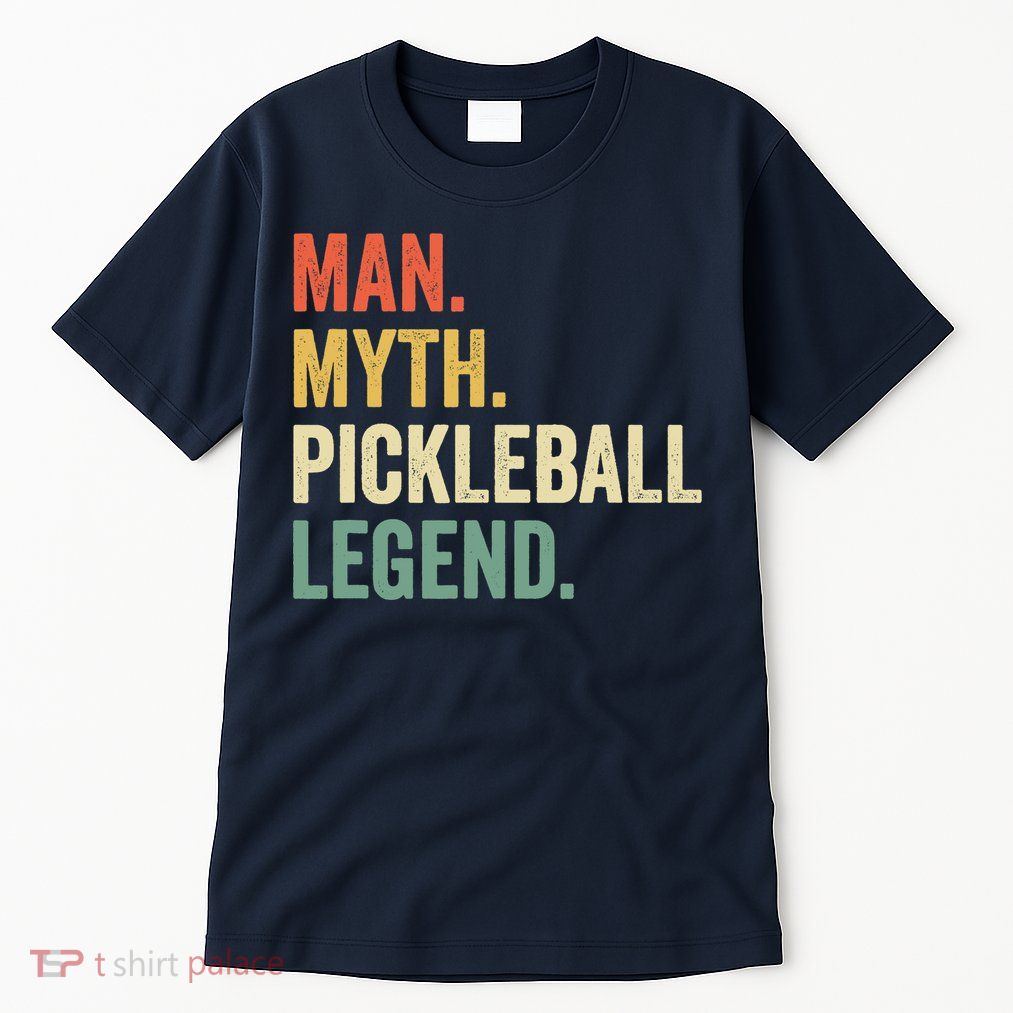 Pickleball Funny Man Myth Legend Father's Day Vintage Tall T-Shirt