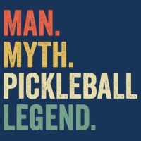 Pickleball Funny Man Myth Legend Father's Day Vintage Button