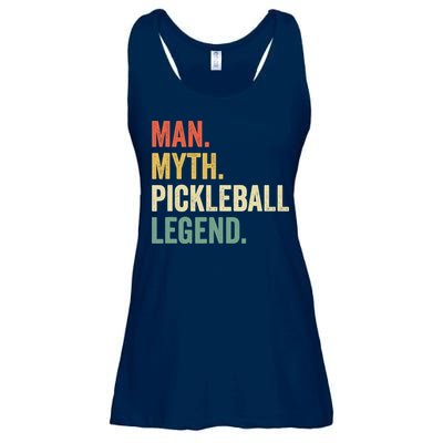 Pickleball Funny Man Myth Legend Father's Day Vintage Ladies Essential Flowy Tank