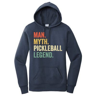 Pickleball Funny Man Myth Legend Father's Day Vintage Women's Pullover Hoodie