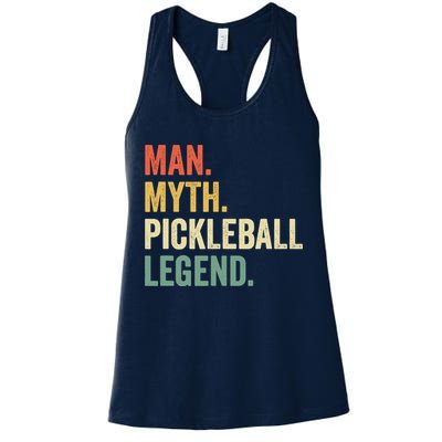 Pickleball Funny Man Myth Legend Father's Day Vintage Womens Tank Top