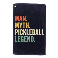 Pickleball Funny Man Myth Legend Father's Day Vintage Golf Towel