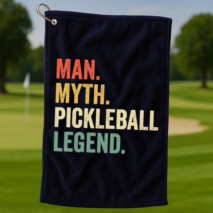Pickleball Funny Man Myth Legend Father's Day Vintage Golf Towel