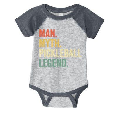 Pickleball Funny Man Myth Legend Father's Day Vintage Infant Baby Jersey Bodysuit