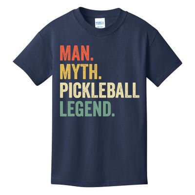 Pickleball Funny Man Myth Legend Father's Day Vintage Kids T-Shirt
