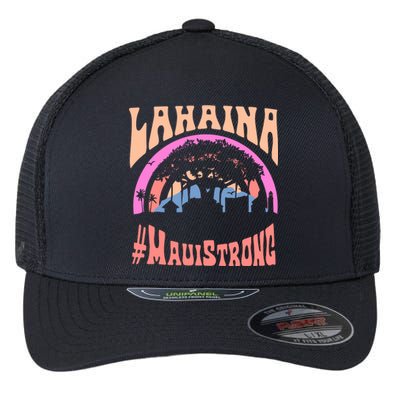 Pray For Maui Hawaii Strong Tee Apparel Matching Family Flexfit Unipanel Trucker Cap