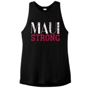 Pray For Maui Hawaii Strong Ladies PosiCharge Tri-Blend Wicking Tank