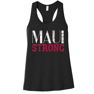 Pray For Maui Hawaii Strong Women's Racerback Tank