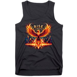 Phoenix Fire Mythical Bird Inspirational Motivational Tank Top