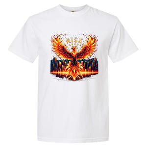 Phoenix Fire Mythical Bird Inspirational Motivational Garment-Dyed Heavyweight T-Shirt