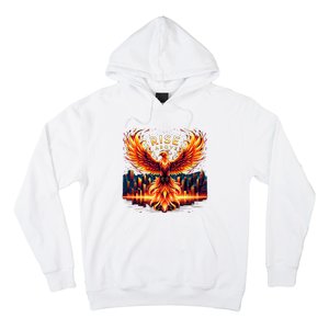 Phoenix Fire Mythical Bird Inspirational Motivational Hoodie