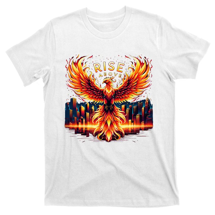 Phoenix Fire Mythical Bird Inspirational Motivational T-Shirt