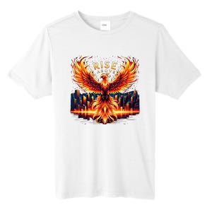 Phoenix Fire Mythical Bird Inspirational Motivational Tall Fusion ChromaSoft Performance T-Shirt