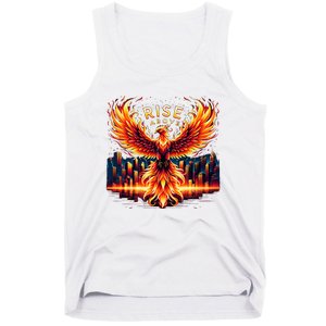 Phoenix Fire Mythical Bird Inspirational Motivational Tank Top