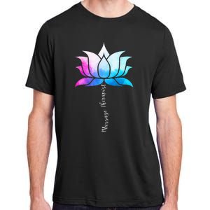 Ph Funny Massage Therapist Costume Color Lotus Therapy Adult ChromaSoft Performance T-Shirt