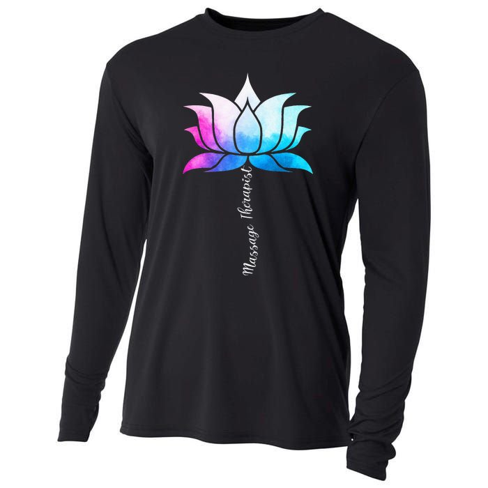 Ph Funny Massage Therapist Costume Color Lotus Therapy Cooling Performance Long Sleeve Crew