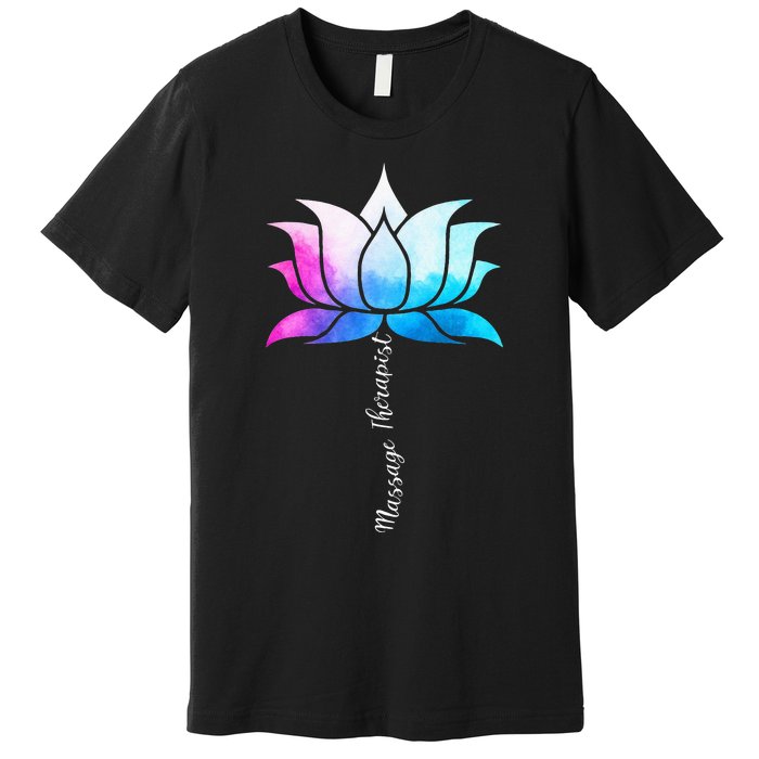 Ph Funny Massage Therapist Costume Color Lotus Therapy Premium T-Shirt