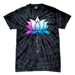 Ph Funny Massage Therapist Costume Color Lotus Therapy Tie-Dye T-Shirt