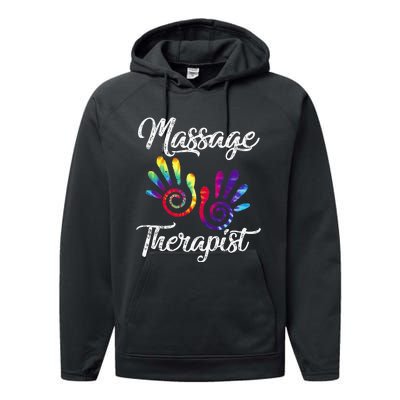 Ph Funny Massage Therapist Costume Hand Therapy Performance Fleece Hoodie