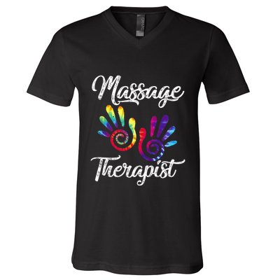 Ph Funny Massage Therapist Costume Hand Therapy V-Neck T-Shirt