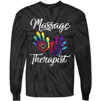 Ph Funny Massage Therapist Costume Hand Therapy Tie-Dye Long Sleeve Shirt