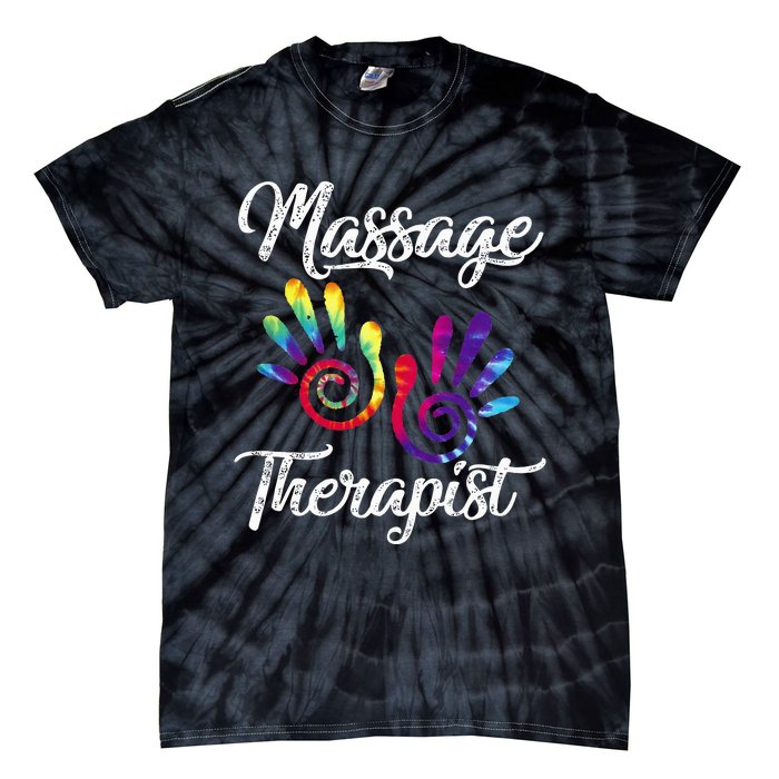 Ph Funny Massage Therapist Costume Hand Therapy Tie-Dye T-Shirt