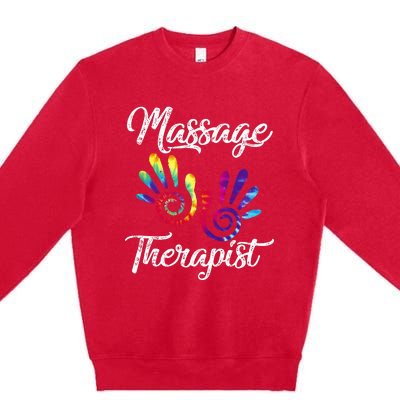 Ph Funny Massage Therapist Costume Hand Therapy Premium Crewneck Sweatshirt